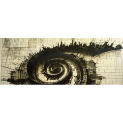 City Blueprint - Collection Spirales (Impression Aluminium 105x40cm)